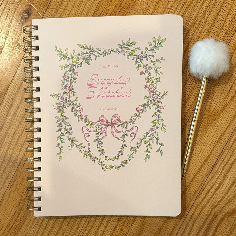 NWT Floral Everyday Notebook with Pen